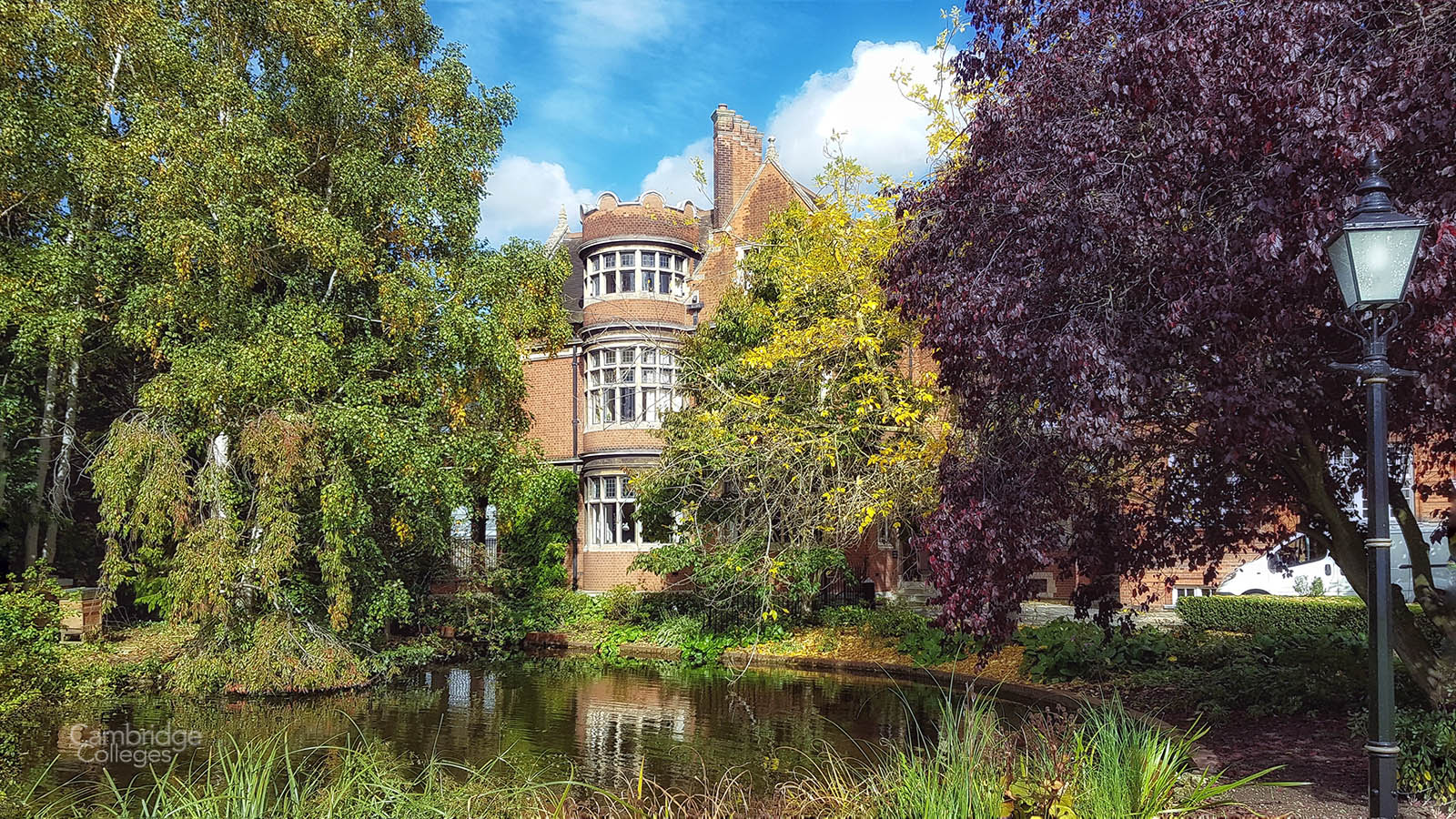 The Friars' fish pond at Emmanuel college, Cambridge