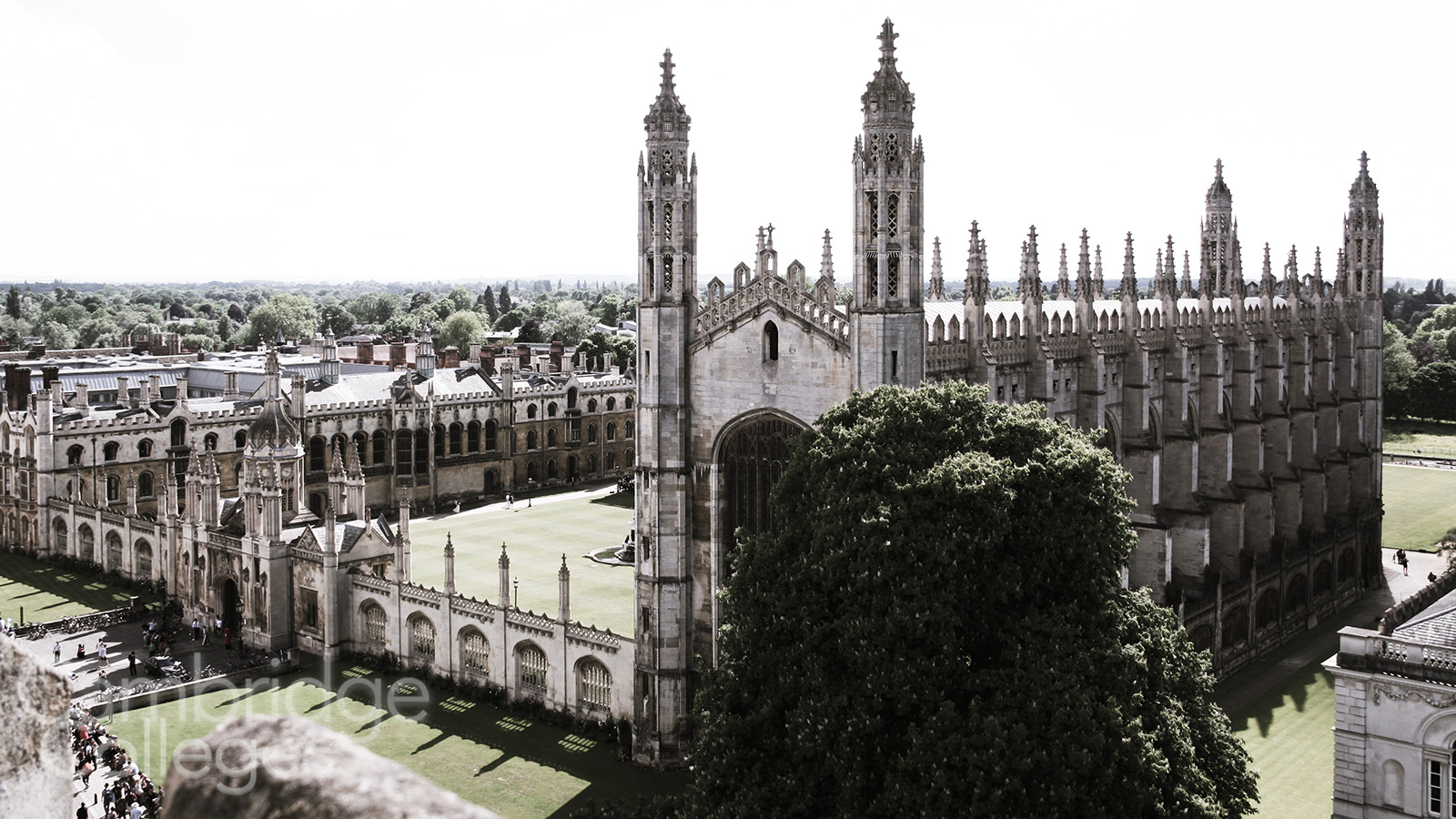 King's College chapel, towers over King's parade
